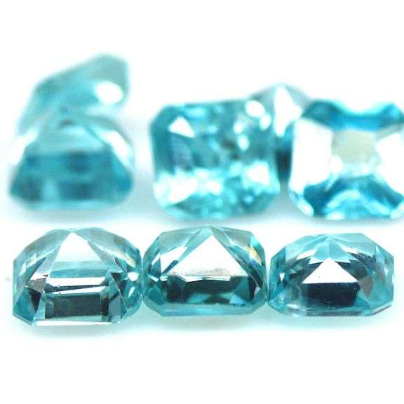 Exciting! 9.20ct CUSHION CUT Swiss blue Zircon!