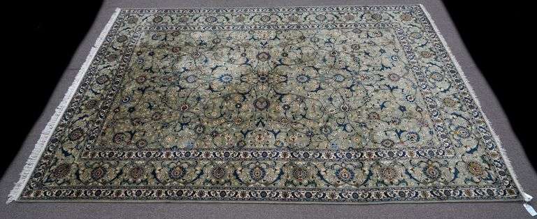 Handmade Persian Kashan 9.1x13.0