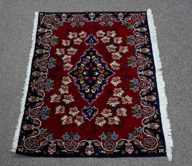 Handmade Persian Yazd 2.7x3.4