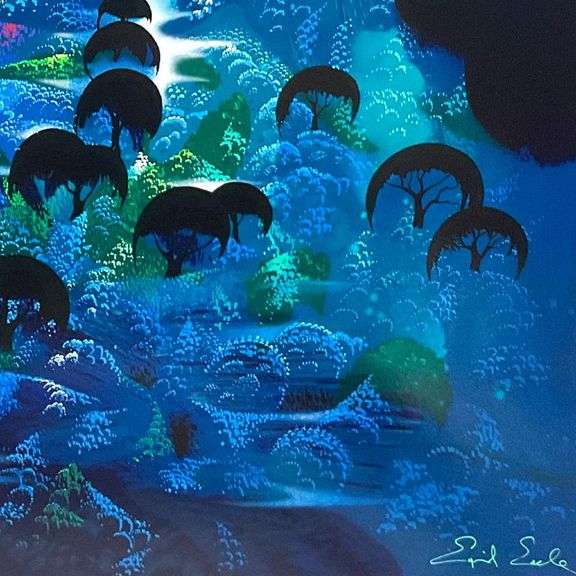 Beneath an Emerald by Eyvind Earle (1916-2000)