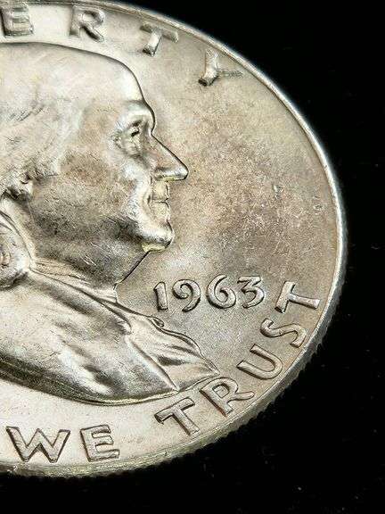 1963 D UNC Quality Franklin Half Dollar