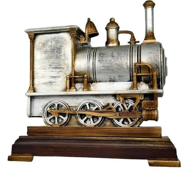 Industrial Steampunk Locomotive Table Clock