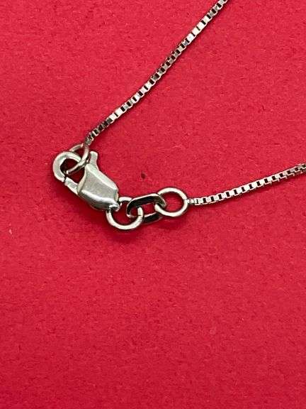 BRAND NEW 14K WHITE GOLD NECKLACE