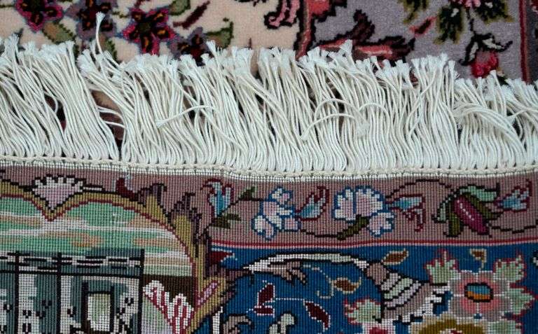 Handmade w/Silk Persian Tabriz 3.3x5.0