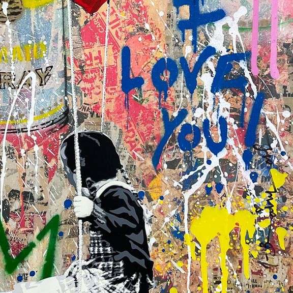 Love is in the Air by Mr Brainwash