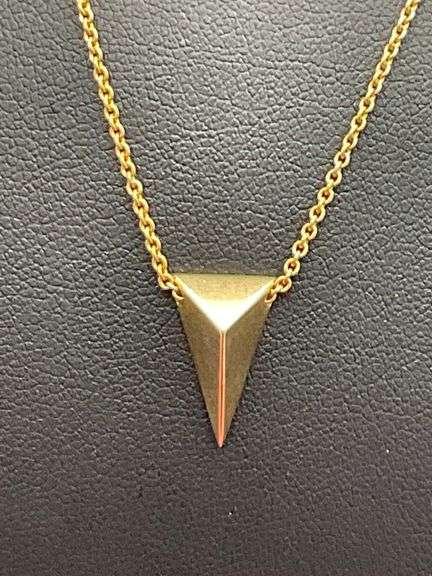 14K YELLOW GOLD NECKLACE WITH PENDANT