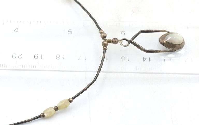 Group lot of 6 Vintage 925 sterling silver necklaces
