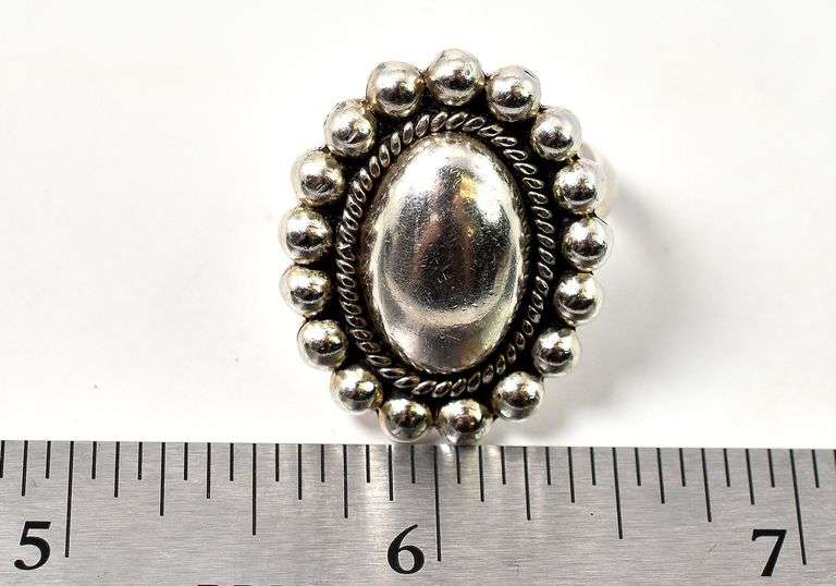 Turquoise and Diamond Ring in Sterling Silver