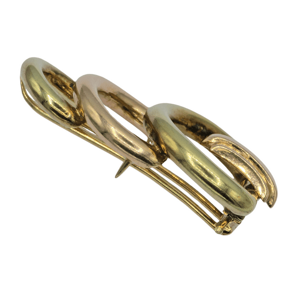 14k (585) Yellow and Rose Gold Vinatge Brooch / Pin