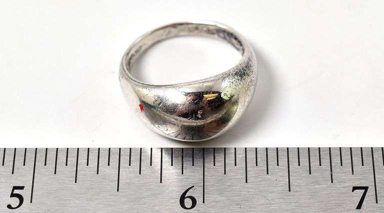 Dome Style Ring in Sterling Silver