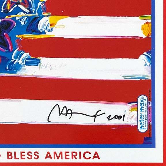 9-11 God Bless America II by Peter Max