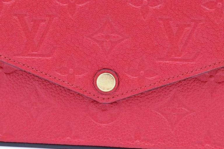 Louis Vuitton Felicie Pouchette Scarlet Monogram Repreinte Bag
