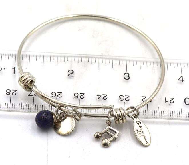 Group lot of 6 Vintage 925 sterling silver bangles