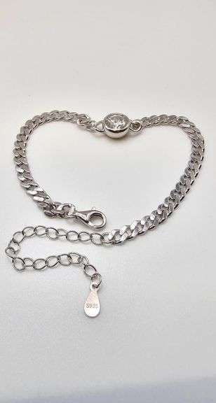 Timeless Classic 14 Kt Tri-layered White Gold Plated Bracelet
