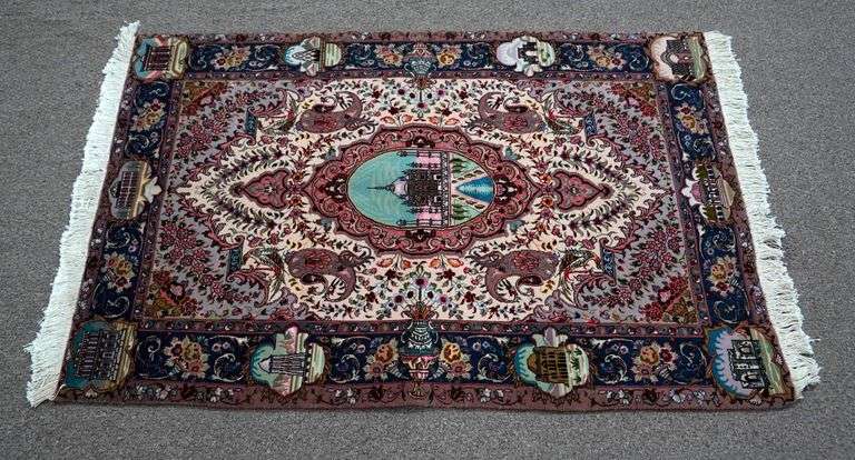 Handmade w/Silk Persian Tabriz 3.3x5.0