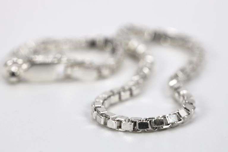 Sterling Silver Box Chain 2.4mm Genuine Solid 925 Italy Classic New Bracelet 8" inch