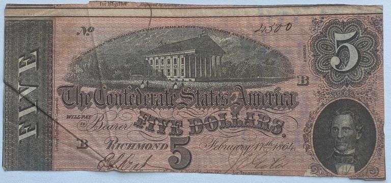 $5 CSA 1864 Series Note
