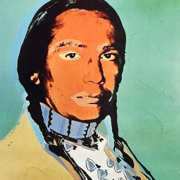 American Indian Series (Black) by Warhol