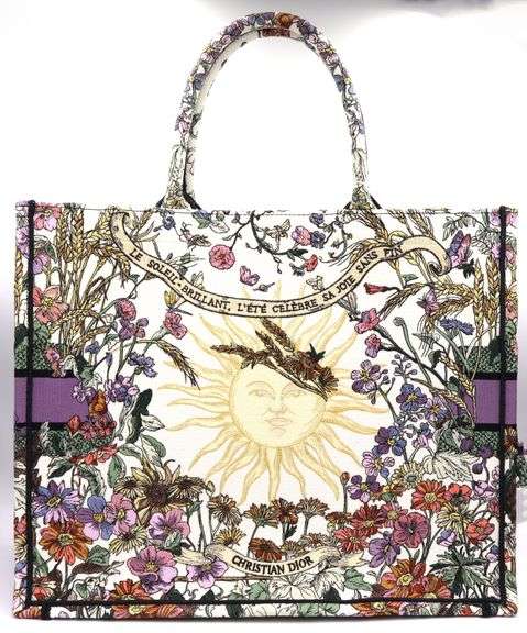 Dior Large Book Tote Le Soleil Brilliant w/Box & Dustbag
