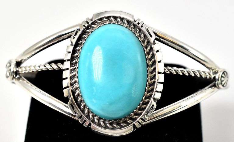 Robert Shakey Turquoise Gemstone Cuff Bracelet