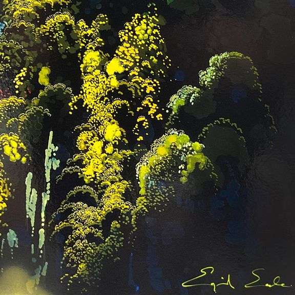 Sunset Silhouette by Eyvind Earle (1916-2000)