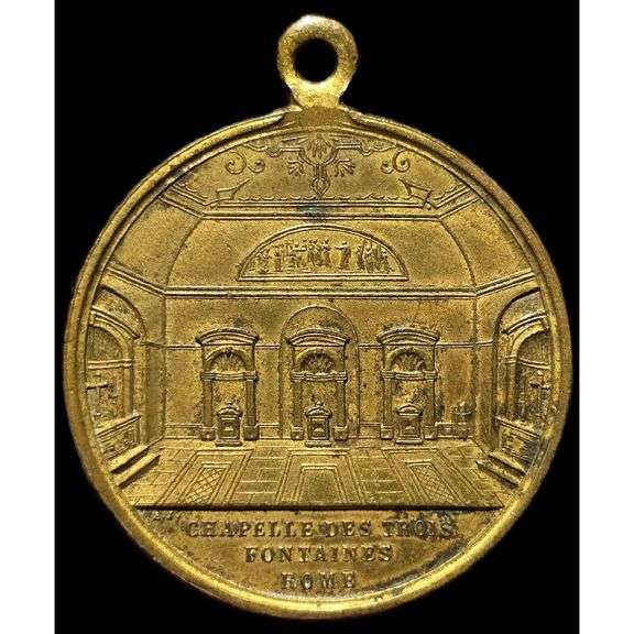 Antique Medal Beheading of Saint Paul