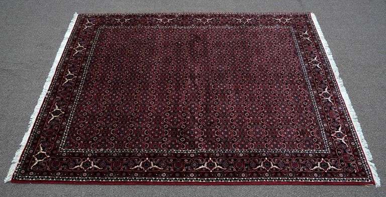 Handmade w/Silk Persian Bidjar 7.10x8.0