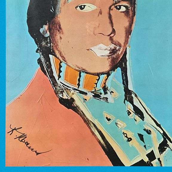 The American Indian Series (Blue) by Warhol