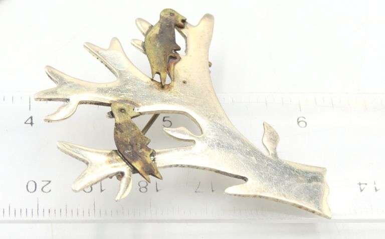 Group lot of 3 Vintage 925 sterling silver signed jewelry