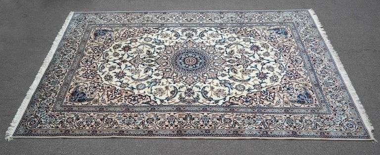 Handmade w/Silk Persian Nain 6.10x10.6