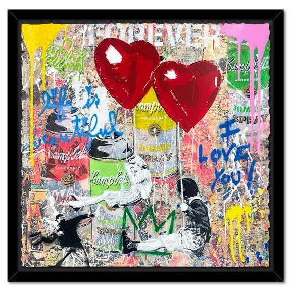 Love is in the Air by Mr Brainwash
