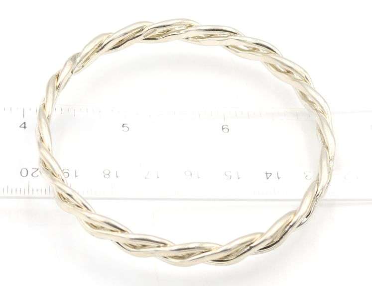 Group lot of Vintage 925 sterling silver bangles