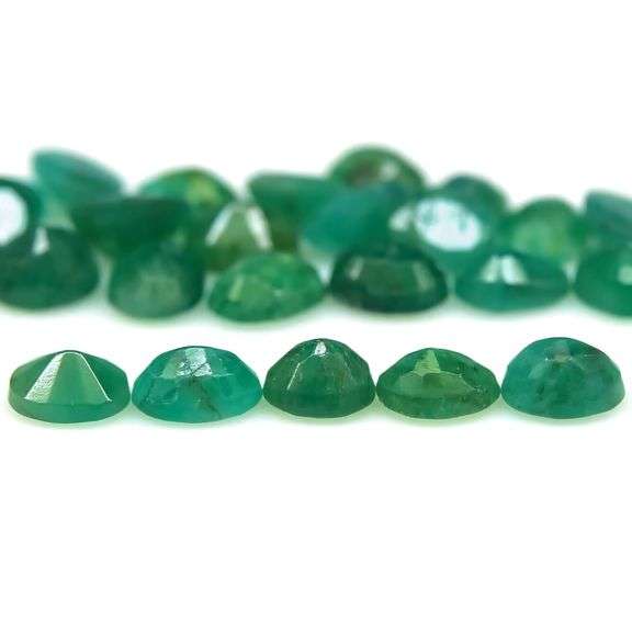 Heavy 8.64ct 24 piece Zambian Emerald set