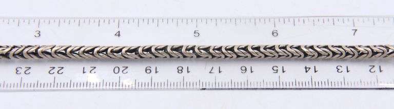Vintage 925 sterling silver byzantine bracelet