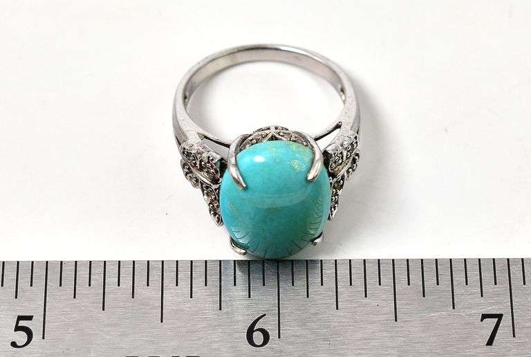 Blue Sapphire Gemstone Ring in Sterling Silver