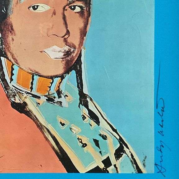 The American Indian Series (Blue) by Warhol