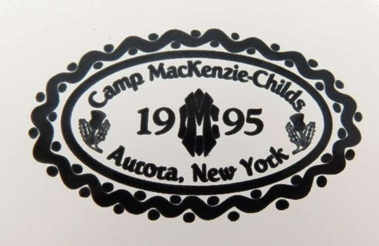 2 - 1995 MacKenzie-Childs Enameled Mugs