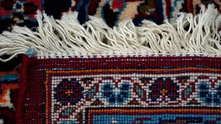 Handmade Persian Kashan 8.2x11.9