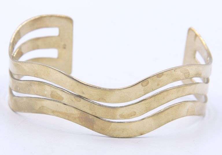 Vintage 925 Sterling Silver Cuff Bangle