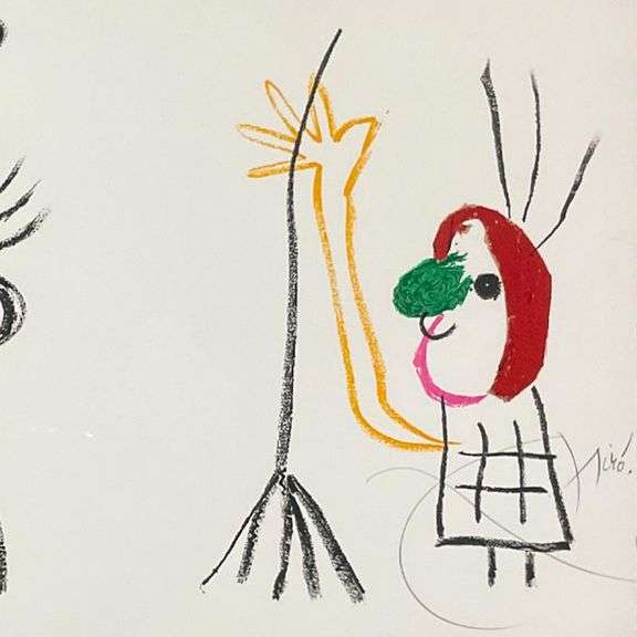 M. 1019 from L'enfance d'Ubu by Miro (1893-1983)