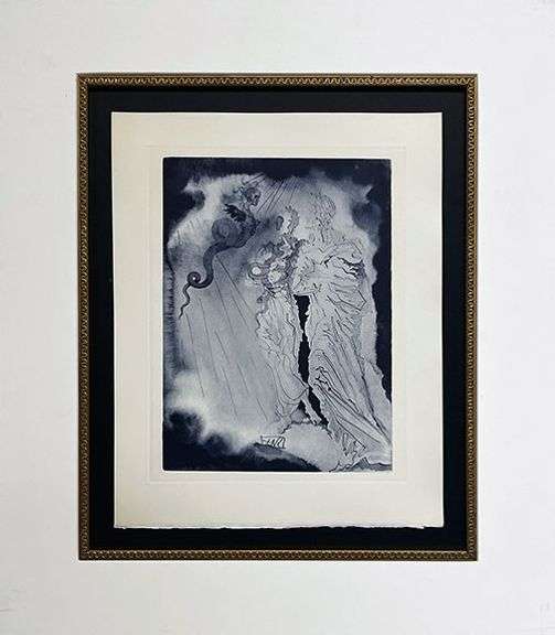 Highly Collectible Salvador Dali Original Copper Engraving Circa 1965