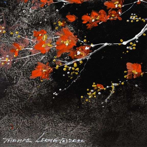 Grisaille Blossoms by Leung