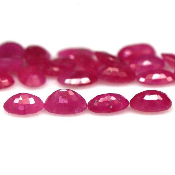 Vivid 11.01ct reddish pink Ruby set from Madagascar