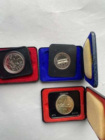 1972 Unc 1973 1978 Canada Proof Dollars