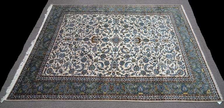 Handmade Persian Kashan 9.10x13.9