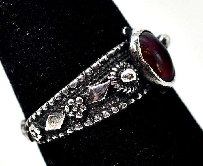 Ruby Gemstone Ring in Sterling Silver