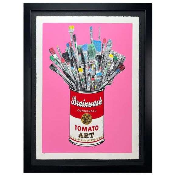 Tomato Pop (Pink) by Mr Brainwash,