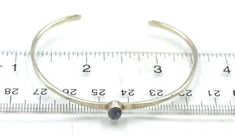Group lot of 5 Vintage 925 sterling silver bangles