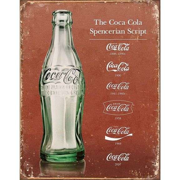 Coca-Cola Heritage Retro Metal Tin Sign