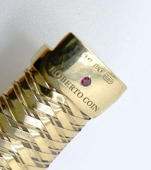 18k yellow gold Roberto coin bracelet